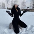 European and American style tight bottoming jumpsuit