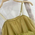 Mesh Strapless Puffy Cake Dress