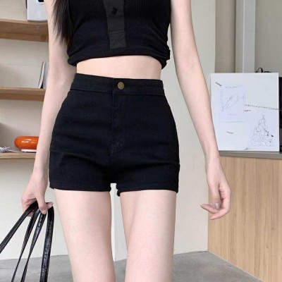High waist straight shorts