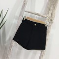 High waist straight shorts