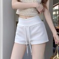 High waist casual A-line shorts