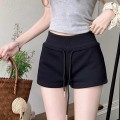 High waist casual A-line shorts