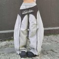 American style contrast color hip-hop paratrooper trousers