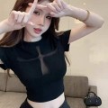 【PREORDER】Cross-Cut Cropped Top