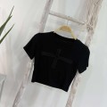 【PREORDER】Cross-Cut Cropped Top