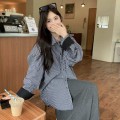 Lapel Striped Loose Shirt