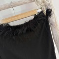 Sleeveless Furry Tube Top