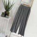 Elastic Waist Drape Wide-Leg Pants