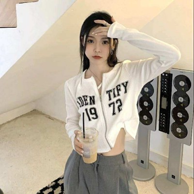 Double-Zip Thin Cropped Top