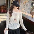 慵懒风薄款针织罩衫