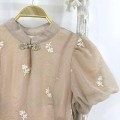New Chinese Style Slim-Fit Princess Sleeve Cheongsam
