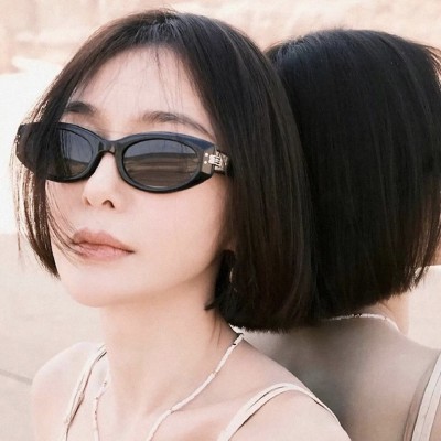 高级感复古猫眼墨镜