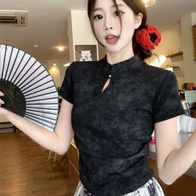 新中式晕染流苏旗袍上衣