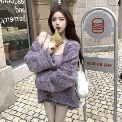 慵懒风软糯针织外套