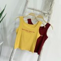 美式字母工字背心