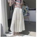 Loose A-line cake long skirt
