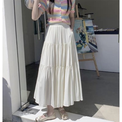 气质宽松A字蛋糕长裙