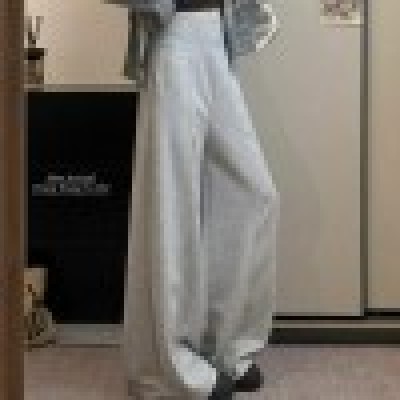 高腰垂感阔腿长裤