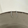 Sparkling Diamond Elegant Curved Earrings
