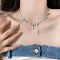 Haze Blue Butterfly Pearl Set