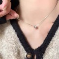 小蛮腰镶钻项链