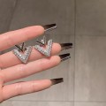 双层V型满钻耳钉