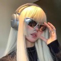 银灰Y2K辣妹墨镜