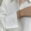 复古编织调节金色手链