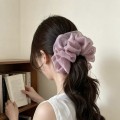 Soft yarn oversized cloud hair tie