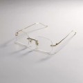 Frameless Luxury Thin Metal Glasses