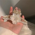 超仙花朵珍珠鲨鱼夹