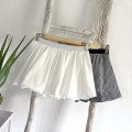 High-waisted A-line flower bud pants skirt