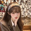 Vintage checkered sponge headband