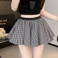 High-waisted A-line flower bud pants skirt