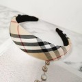 Vintage checkered sponge headband