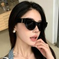 Retro Cat-Eye Black-Framed Glasses
