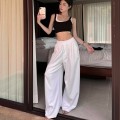 高腰休闲阔腿卫裤